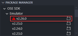 Failed to install an emulator SDK using Package Manager